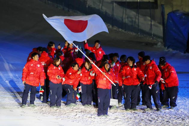 Japan Delegation (JPN), FEBRUARY 6, 2026 : Milano Cortina 2026 Olympic Winter games, Winterspiele,Spiele, Summer games Opening Ceremony at Livigno Snow Park in Livigno, Italy.  aflo_318732914