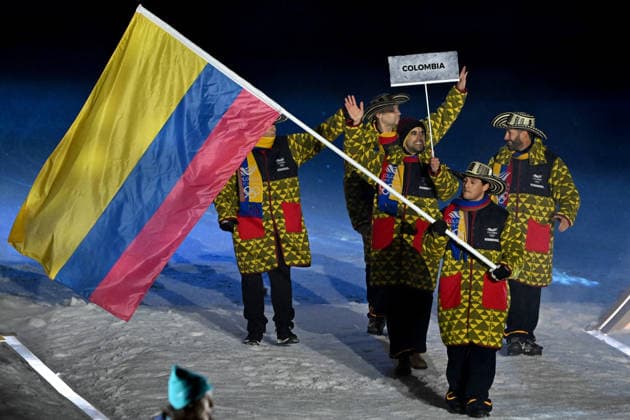 Predazzo, Italy, February 06th 2026. Opening Ceremony of the Olympic Winter games, Winterspiele,Spiele, Summer games 2026 in Predazzo, Italy. (Photo by Igor Kupljenik Sports Press Photo)  Copyright: xIgorxKupljenikx xSPPx Sportspressphoto_SPR89063