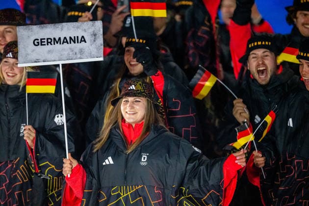 260206 Athletes of Germany during the Opening Ceremony of the 2026 Winter Olympics on February 6, 2026 in Livigno. Photo: Vegard Grott BILDBYRAN kod VG VG0860 bbeng Olympic Games, Olympische Spiele, Olympia, OS olympics winter olympics os ol olympiska spel vinter-os olympiske leker milano cortina 2026 milan cortina 2026 milano cortina 2026 olympic games milano cortina 2026 winter olympic games milano cortina-os milano cortina-ol vinter-ol opening ceremony invigning invigningsceremoni apningsseremoni tyskland *** 260206 Athletes of Germany during the Opening Ceremony of the 2026 Winter Olympics on February 6, 2026 in Livigno Photo Vegard Grott BILDBYRAN kod VG VG0860 bbeng olympic games olympics winter olympics os ol olympiska spel vinter os olympiske leker milano cortina 2026 milan cortina 2026 milano cortina 2026 olympic games milano cortina 2026 winter olympic games milano cortina os milano cortina ol vinter ol opening ceremony invigning invigningsceremoni apningsseremoni germany  Copyright: VEGARDxGRoTT BB260206VG057