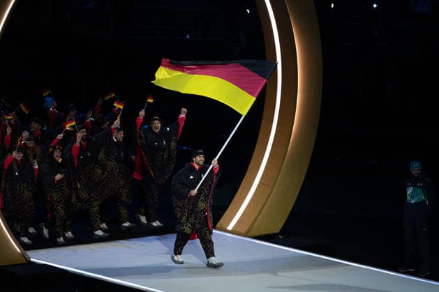 Leon Dreiseitl, Opening Ceremony, Milano Cortina 2026 Olympic Games, Olympische Spiele, Olympia, OS 06-02-2026 *** Leon Dreiseitl, Opening Ceremony, Milano Cortina 2026 Olympic Games 06 02 2026 Copyright: HMBxMedia MarcxNiemeyer