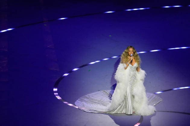 Mariah Carey during the opening ceremony of the Milano Cortina Winter Olympics, in Milan (Italy) February 6, 2026 (Photo Claudio Furlan LaPresse)  Copyright: xClaudioxFurlanx LaPressex