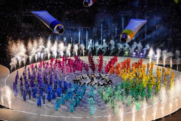 The opening ceremony of the Milano Cortina Winter Olympics, in Milan (Italy) February 6, 2026 (Photo Claudio Furlan LaPresse)  Copyright: xClaudioxFurlanx LaPressex