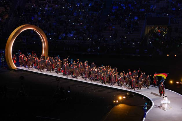The German delegation during the Opening Ceremony of the Olympic Winter games, Winterspiele,Spiele, Summer games Milano-Cortina 2026 on February 06, 2026 at the Milano San Siro Olympic Stadium in Milan, Italy  Copyright: xFabrizioxCarabelli IPAxSportx xipa-agency.netx xx IPA_71051976 IPA_Agency_IPA71051976