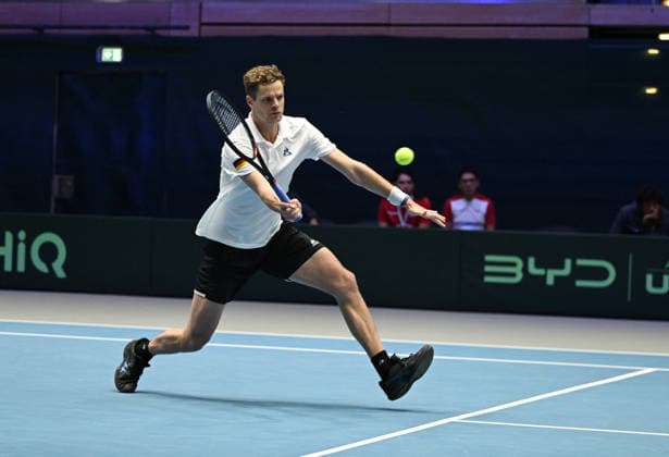 2026 Davis Cup Qualifiers , Düsseldorf Germany Germany vs Peru Day1 Match1 Yannik Hanfmann GER vs Gonzalo Bueno PER Yannik Hanfmann GER