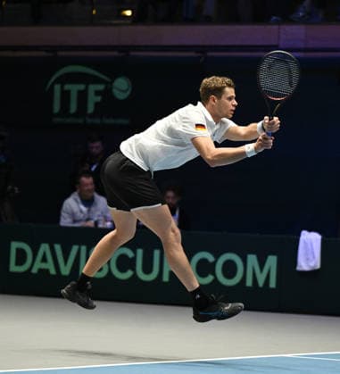 2026 Davis Cup Qualifiers , Düsseldorf Germany Germany vs Peru Day1 Match1 Yannik Hanfmann GER vs Gonzalo Bueno PER Yannik Hanfmann GER