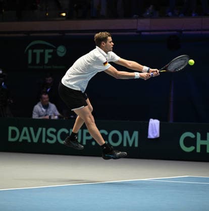 2026 Davis Cup Qualifiers , Düsseldorf Germany Germany vs Peru Day1 Match1 Yannik Hanfmann GER vs Gonzalo Bueno PER Yannik Hanfmann GER