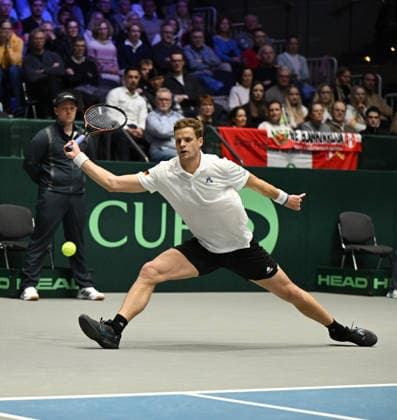 2026 Davis Cup Qualifiers , Düsseldorf Germany Germany vs Peru Day1 Match1 Yannik Hanfmann GER vs Gonzalo Bueno PER Yannik Hanfmann GER