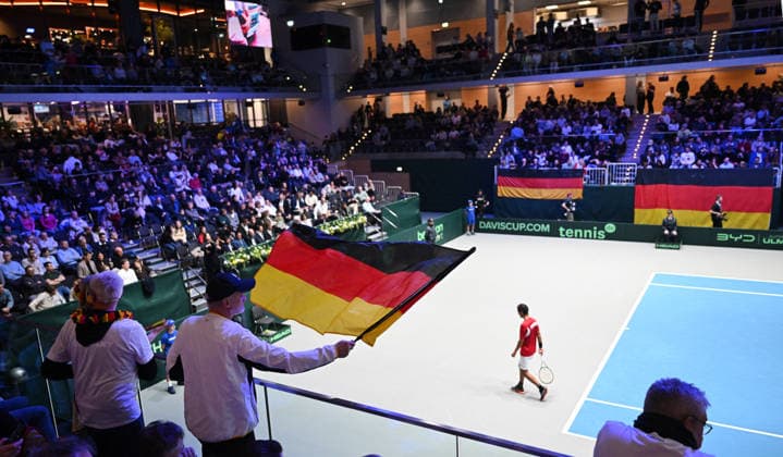 2026 Davis Cup Qualifiers , Düsseldorf Germany Germany vs Peru Day1 Match2 2 Match Jan Lennard Struff GER vs Juan Pablo Varillas PER German Supporters