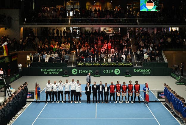 2026 Davis Cup Qualifiers , Düsseldorf Germany Germany vs Peru Day1 Match1 Yannik Hanfmann GER vs Gonzalo Bueno PER