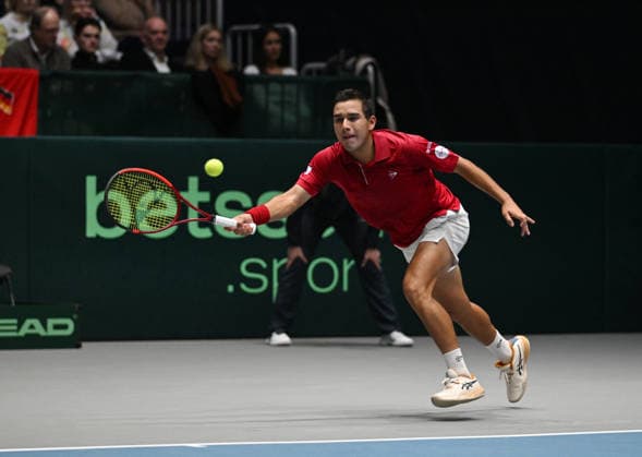 2026 Davis Cup Qualifiers , Düsseldorf Germany Germany vs Peru Day1 Match1 Yannik Hanfmann GER vs Gonzalo Bueno PER