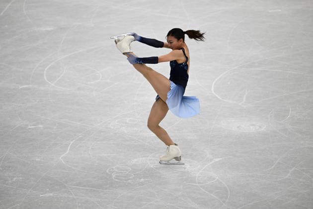 February 6, 2026, Bengaluru, Karnatakakj, India: Sakamoto Kaori (JPN) on action during the Figure skating, Eiskunstlauf - Team event - Women single skating - short program at Milano ice skating Arena during Olympic Winter games, Winterspiele,Spiele, Summer games in Milano, Italy Bengaluru India - ZUMAk197 20260206_zsp_k197_006 Copyright: xRanjithxKumarx