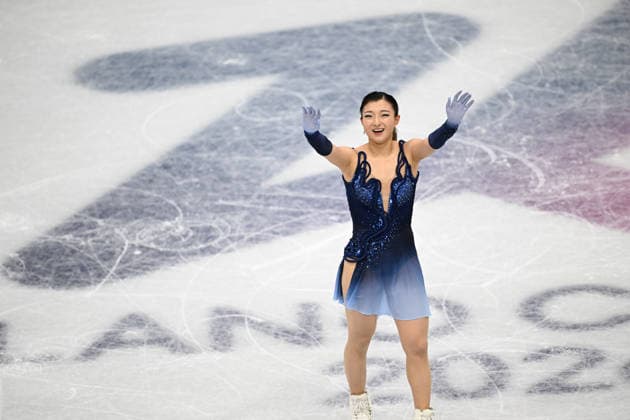 February 6, 2026, Bengaluru, Karnatakakj, India: Sakamoto Kaori (JPN) on action during the Figure skating, Eiskunstlauf - Team event - Women single skating - short program at Milano ice skating Arena during Olympic Winter games, Winterspiele,Spiele, Summer games in Milano, Italy Bengaluru India - ZUMAk197 20260206_zsp_k197_023 Copyright: xRanjithxKumarx