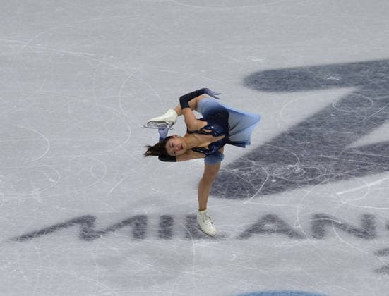 February 6, 2026, Bengaluru, Karnatakakj, India: Sakamoto Kaori (JPN) on action during the Figure skating, Eiskunstlauf - Team event - Women single skating - short program at Milano ice skating Arena during Olympic Winter games, Winterspiele,Spiele, Summer games in Milano, Italy Bengaluru India - ZUMAk197 20260206_zsp_k197_032 Copyright: xRanjithxKumarx