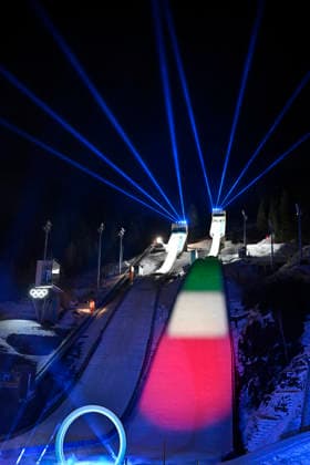Olympische Eroeffnungsfeier 2026 in Predazzo Olympics - Olympische Winterspiele 2026 Mailand - Cortina 06 - 22 Februar 2026 in Italien am 06.02.2026 in Predazzo *** Olympic Opening Ceremony 2026 in Predazzo Olympics Olympic Winter Games 2026 Milan Cortina 06 22 February 2026 in Italy on 06 02 2026 in Predazzo Copyright: xx
