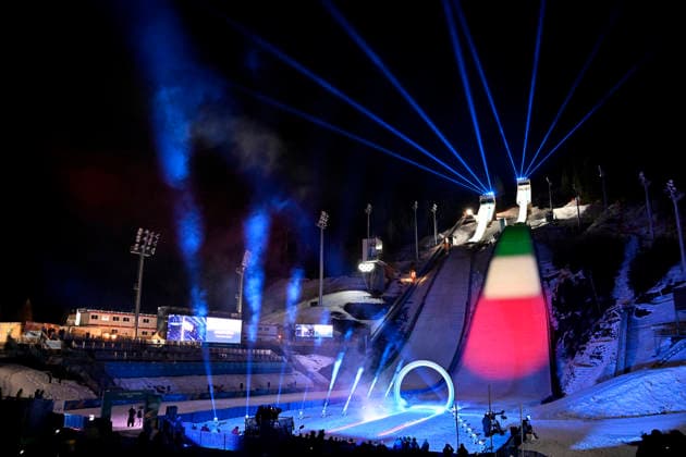 Olympische Eroeffnungsfeier 2026 in Predazzo Olympics - Olympische Winterspiele 2026 Mailand - Cortina 06 - 22 Februar 2026 in Italien am 06.02.2026 in Predazzo *** Olympic Opening Ceremony 2026 in Predazzo Olympics Olympic Winter Games 2026 Milan Cortina 06 22 February 2026 in Italy on 06 02 2026 in Predazzo Copyright: xx