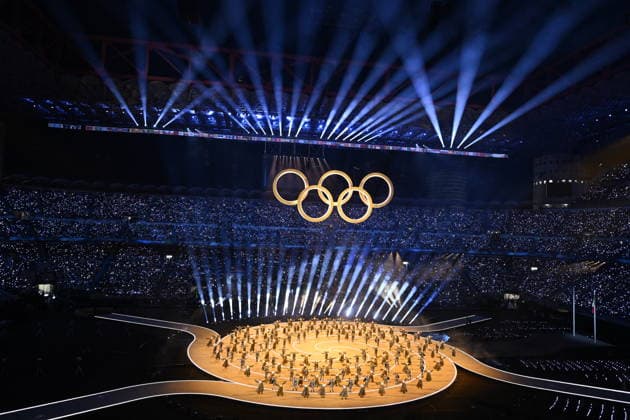 Winter Olympics - Opening Ceremony - Milan Atmosphere during the opening ceremony of the Milano Cortina 2026 Winter Olympics at San Siro Stadium on February 6, 2026 in Milan, Italy. Photo by JMP ABACAPRESS.COM Milan Italy  Copyright: xJMP ABACAx