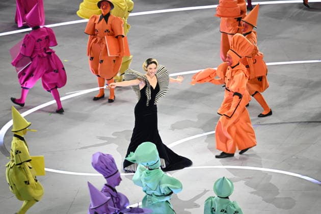 Winter Olympics - Opening Ceremony - Milan Artists perform during the opening ceremony of the Milano Cortina 2026 Winter Olympics at San Siro Stadium on February 6, 2026 in Milan, Italy. Photo by JMP ABACAPRESS.COM Milan Italy  Copyright: xJMP ABACAx