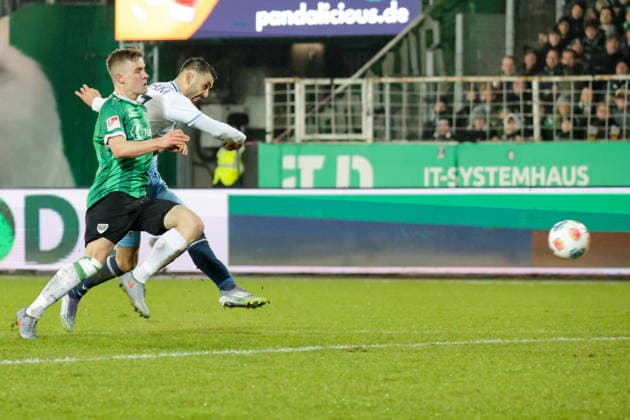 06 02 2026, xgrfx, Soccer 2 Bundesliga, Preußen Münster VfL Bochum v l Jano Ter Horst Preußen Münster , Gerrit Holtmann VfL Bochum DFL DFB REGULATIONS PROHIBIT ANY USE OF PHOTOGRAPHS as IMAGE SEQUENCES and or QUASI VIDEO Münster