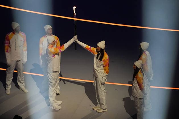 Milano Cortina 2026, Milan, Italy, 06.02, 2026, MiCo2026, MiCo, 2026, Olympics, Olympic, Winter Olympic, Olympic Winter games, Winterspiele,Spiele, Summer games Opening Ceremony of the Milano Cortina 2026 Olympic Winter Games in Milan, Italy, 06.02.2026. Photo: Roman Koksarov (RKF) Milan Italy Copyright: xRomanxKoksarovx DSC02215.JPG