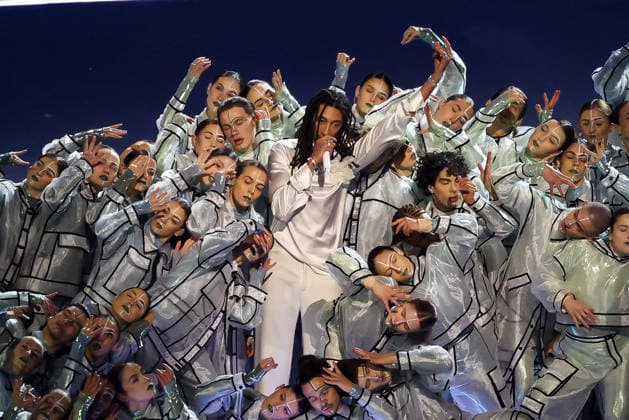 GIOCHI OLIMPICI - Olimpiadi Invernali Milano-Cortina 2026 - Opening Ceremony Ghali recites Gianni Rodari during the Opening Ceremony of the Olympic Winter games, Winterspiele,Spiele, Summer games Milano-Cortina 2026 on February 06, 2026 at the Milano San Siro Olympic Stadium in Milan, Italyv Cortina D Ampezzo Italy  Copyright: xIPAxSport ABACAx