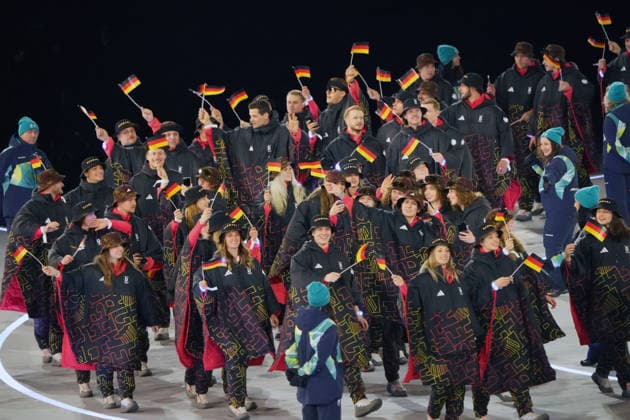 Milano Cortina, 2026 , Winter Olympic Games, Olympische Spiele, Olympia, OS Olympische Winterspiele 2026 , Eröffnungsfeier, Opening Ceremony , Deutschland, Deutsch, German, Germany, , Photocopyright Gladys Chai von der Laage *** Milano Cortina, 2026 , Winter Olympic Games, Winter Olympic Games 2026 , Opening Ceremony, Opening Ceremony , Deutschland, Deutsch, German, Germany, , Photocopyright Gladys Chai von der Laage