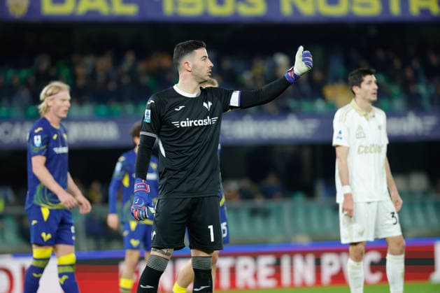 February 6, 2026, Verona, Italy: Lorenzo Montipo of Hellas Verona FC seen during the Italian Serie A soccer match Hellas Verona FC vs AC Pisa 1909 at Marcantonio Bentegodi Stadium..Final score Hellas Verona FC 0:0 AC Pisa 1909 Verona Italy - ZUMAs197 20260206_aaa_s197_404 Copyright: xEmanuelexPennacchiox