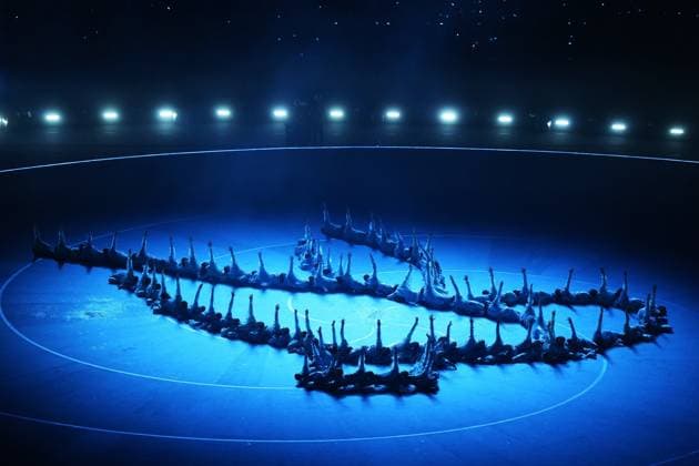 February 6, 2026, Milan, ITALY: Artists perform during the opening ceremony at the Milan Cortina Winter Olympics, in Milan, on Friday, February 6, 2026. Canada News - February 6, 2026  - ZUMAc35_ 20260206_zaf_c35_217 Copyright: xDarrylxDyckx