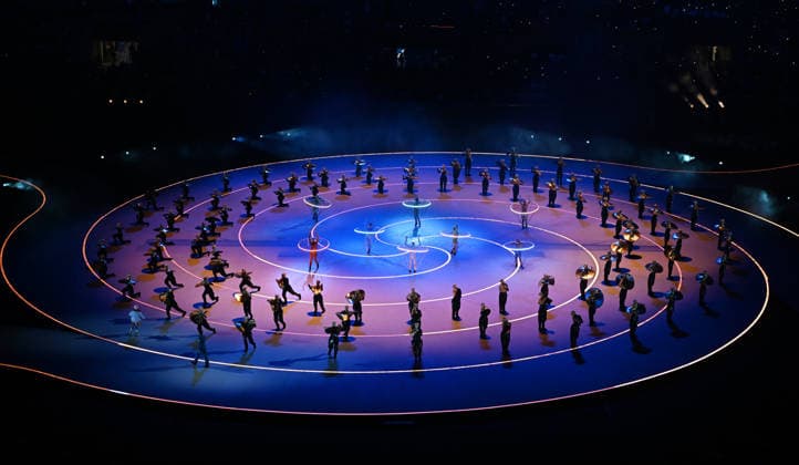 (260207) -- MILAN, Feb. 7, 2026 -- Artists perform during the opening ceremony of the Milan-Cortina 2026 Olympic Winter games, Winterspiele,Spiele, Summer games at the San Siro Olympic Stadium in Milan, Italy, Feb. 6, 2026. ) (MICO2026)ITALY-MILAN-CORTINA 2026-OLYMPIC WINTER GAMES-OPENING CEREMONY ChengxMin 