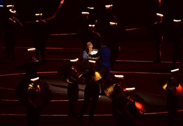 (260207) -- MILAN, Feb. 7, 2026 -- Artists perform during the opening ceremony of the Milan-Cortina 2026 Olympic Winter games, Winterspiele,Spiele, Summer games at the San Siro Olympic Stadium in Milan, Italy, Feb. 6, 2026. ) (MICO2026)ITALY-MILAN-CORTINA 2026-OLYMPIC WINTER GAMES-OPENING CEREMONY TaoxXiyi 