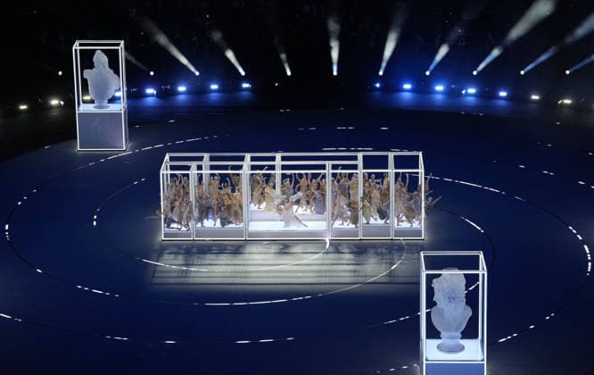 260206 -- MILAN, Feb. 6, 2026 -- Artists perform during the opening ceremony of the Milan-Cortina 2026 Olympic Winter games, Winterspiele,Spiele, Summer games at the San Siro Olympic Stadium in Milan, Italy, Feb. 6, 2026. MICO2026ITALY-MILAN-CORTINA 2026-OLYMPIC WINTER GAMES-OPENING CEREMONY XuexYuge  (MICO2026)ITALY-MILAN-CORTINA 2026-OLYMPIC WINTER GAMES-OPENING CEREMONY IMAGO XuexYuge  imago images 0847008830