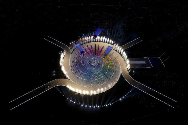 260206 -- MILAN, Feb. 6, 2026 -- Artists perform during the opening ceremony of the Milan-Cortina 2026 Olympic Winter games, Winterspiele,Spiele, Summer games at the San Siro Olympic Stadium in Milan, Italy, Feb. 6, 2026. MICO2026ITALY-MILAN-CORTINA 2026-OLYMPIC WINTER GAMES-OPENING CEREMONY ChenxYichen  (MICO2026)ITALY-MILAN-CORTINA 2026-OLYMPIC WINTER GAMES-OPENING CEREMONY IMAGO ChenxYichen  imago images 0847010074