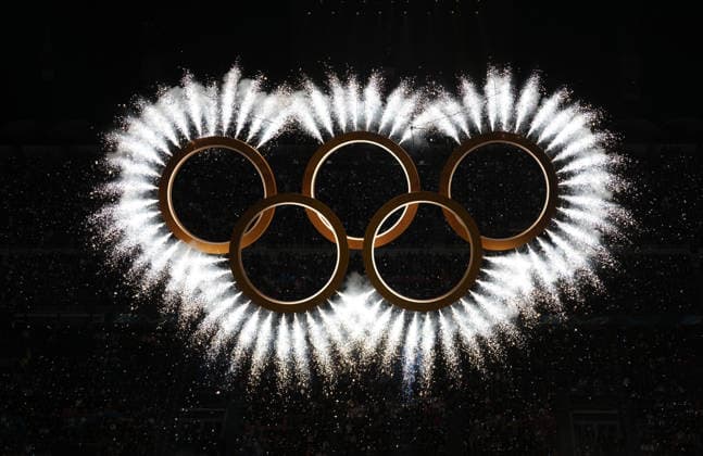 260206 -- MILAN, Feb. 6, 2026 -- This photo taken on Feb. 6, 2026 shows the Olympic rings at the opening ceremony of the Milan-Cortina 2026 Olympic Winter games, Winterspiele,Spiele, Summer games at the San Siro Olympic Stadium in Milan, Italy. MICO2026ITALY-MILAN-CORTINA 2026-OLYMPIC WINTER GAMES-OPENING CEREMONY XuexYuge  (MICO2026)ITALY-MILAN-CORTINA 2026-OLYMPIC WINTER GAMES-OPENING CEREMONY IMAGO XuexYuge  imago images 0847012322