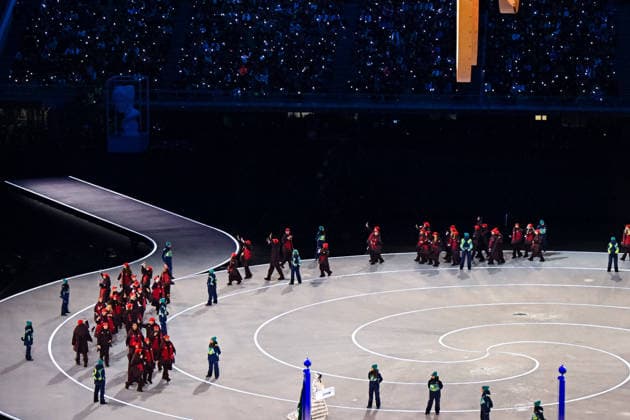 Winter Olympic Games, Olympische Spiele, Olympia, OS Milano Cortina 2026 Delegations Parade San Siro Stadium - Milan, Italy Winter Olympic Games Milano Cortina 2026 Delegations Parade San Siro Stadium - Milan, Italy Winter Olympic Games Milano Cortina 2026 Delegations Parade San Siro Stadium - Milan, Italy 6th February 2026 SGPItalia id 134457_004 Not Exclusive  Copyright: xALFONSOxCATALANO SGPITALIAx  Copyright: xIMAGO SGPItaliax