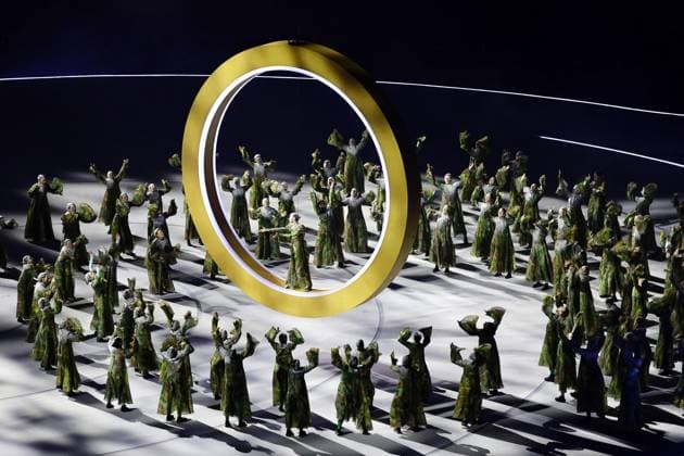 Milan Cortina Olympics: Opening ceremony Performers dance in the opening ceremony of the Milan Cortina Olympics in Milan on Feb. 6, 2026.  A14AA0005252098P