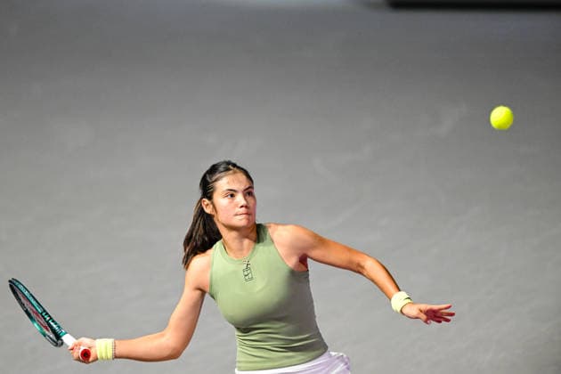 Transylvania Open 2026 - WTA, Tennis Damen 250 Tournament - Semi-finals Emma Raducanu plays during the Transylvania Open 2026 Semi-finals at BT Arena in Cluj-Napoca, Romania, on February 6, 2026. Cluj-Napoca Romania  Copyright: xFlaviuxBuboix originalFilename:buboi-notitle260206_npHOk.jpg