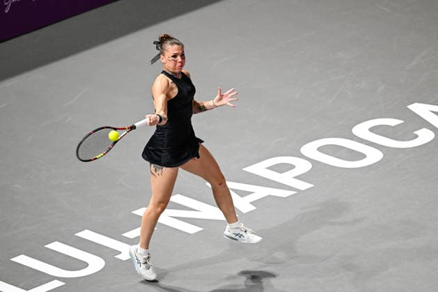 Transylvania Open 2026 - WTA, Tennis Damen 250 Tournament - Semi-finals Oleksandra Oliynykova plays during the Transylvania Open 2026 Semi-finals at BT Arena in Cluj-Napoca, Romania, on February 6, 2026. Cluj-Napoca Romania  Copyright: xFlaviuxBuboix originalFilename:buboi-notitle260206_np0N6.jpg