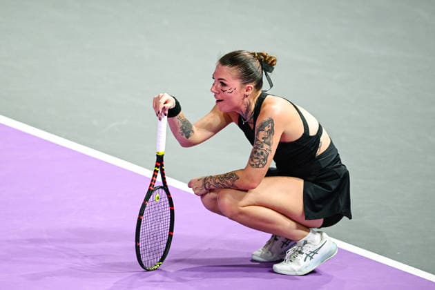 Transylvania Open 2026 - WTA, Tennis Damen 250 Tournament - Semi-finals Oleksandra Oliynykova plays during the Transylvania Open 2026 Semi-finals at BT Arena in Cluj-Napoca, Romania, on February 6, 2026. Cluj-Napoca Romania  Copyright: xFlaviuxBuboix originalFilename:buboi-notitle260206_npbxc.jpg