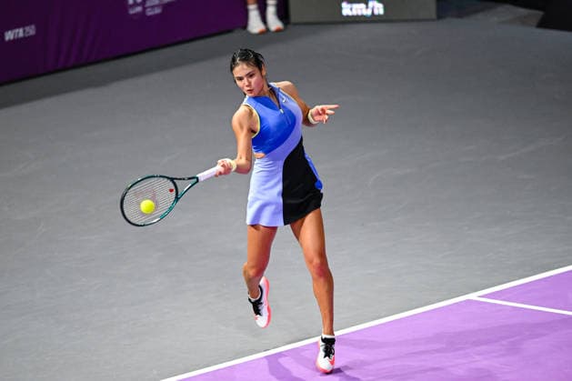 Transylvania Open 2026 - WTA, Tennis Damen 250 Tournament - Semi-finals Emma Raducanu plays during the Transylvania Open 2026 Semi-finals at BT Arena in Cluj-Napoca, Romania, on February 6, 2026. Cluj-Napoca Romania  Copyright: xFlaviuxBuboix originalFilename:buboi-notitle260206_npFWM.jpg
