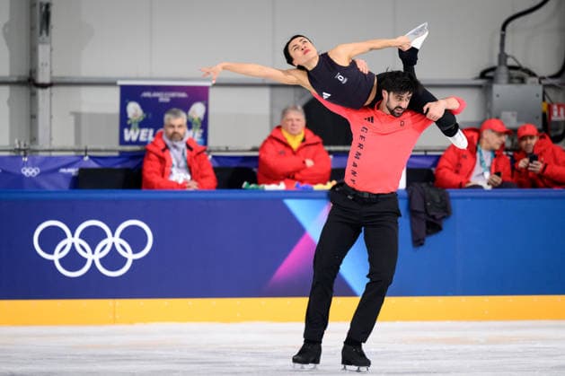260207 Jennifer Janse van Rensburg and Benjamin Steffan of Germany at an ice dance practice during day 1 of the 2026 Winter Olympics on February 7, 2026 in Milan. Photo: Carl Sandin BILDBYRAN kod CS CS0855 konstakning Figure skating, Eiskunstlauf kunstlop Olympic Games, Olympische Spiele, Olympia, OS olympics winter olympics os ol olympiska spel vinter-os olympiske leker milano cortina 2026 milan cortina 2026 milano cortina 2026 olympic games milano cortina 2026 winter olympic games milano cortina-os milano cortina-ol vinter-ol 1 bbeng *** 260207 Jennifer Janse van Rensburg and Benjamin Steffan of Germany at an ice dance practice during day 1 of the 2026 Winter Olympics on February 7, 2026 in Milan Photo Carl Sandin BILDBYRAN code CS CS0855 konstakning figure skating kunstlop olympic games olympics winter olympics os ol olympiska spel vinter os olympiske leker milano cortina 2026 milan cortina 2026 milano cortina 2026 olympic games milano cortina 2026 winter olympic games milano cortina os milano cortina ol vinter ol 1 bbeng  Copyright: CARLxSANDIN BB260207CS033