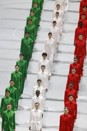 Milan Cortina Olympics: Opening ceremony Performers take part in the opening ceremony of the Milan Cortina Olympics in Milan on Feb. 6, 2026.  A14AA0005252135P