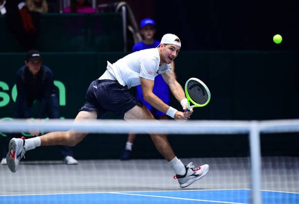 Tennis Davis Cup 2026 Germany Peru on 06 02 2026 at the Castello in Düsseldorf Jan Lennard Struff GER North Rhine-Westphalia Germany