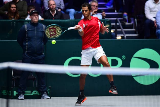 Tennis Davis Cup 2026 Germany Peru on 06 02 2026 at the Castello in Düsseldorf Juan Pablo Varillas PER North Rhine-Westphalia Germany