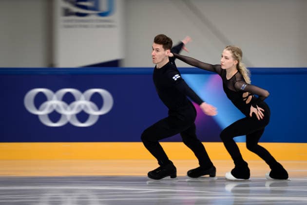 260207 Juulia Turkkila and Matthias Versluis of Finland at an ice dance practice during day 1 of the 2026 Winter Olympics on February 7, 2026 in Milan. Photo: Carl Sandin BILDBYRAN kod CS CS0855 konstakning Figure skating, Eiskunstlauf kunstlop Olympic Games, Olympische Spiele, Olympia, OS olympics winter olympics os ol olympiska spel vinter-os olympiske leker milano cortina 2026 milan cortina 2026 milano cortina 2026 olympic games milano cortina 2026 winter olympic games milano cortina-os milano cortina-ol vinter-ol 1 bbeng *** 260207 Juulia Turkkila and Matthias Versluis of Finland at an ice dance practice during day 1 of the 2026 Winter Olympics on February 7, 2026 in Milan Photo Carl Sandin BILDBYRAN code CS CS0855 konstakning figure skating kunstlop olympic games olympics winter olympics os ol olympiska spel vinter os olympiske leker milano cortina 2026 milan cortina 2026 milano cortina 2026 olympic games milano cortina 2026 winter olympic games milano cortina os milano cortina ol vinter ol 1 bbeng  Copyright: CARLxSANDIN BB260207CS053