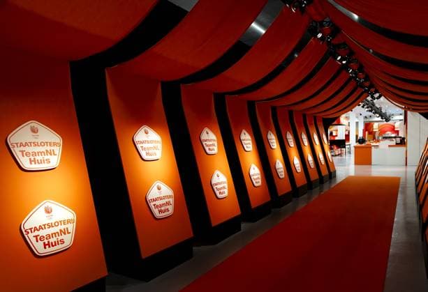 MILAN - Impression of the TeamNL House. The House is where Dutch people gather during the Winter Olympics to celebrate, among other things, the successes of Dutch athletes. ROBIN VAN LONKHUIJSEN ANP xVIxANPxSportx xxANPxIVx 549899317 originalFilename: 549899317.jpg