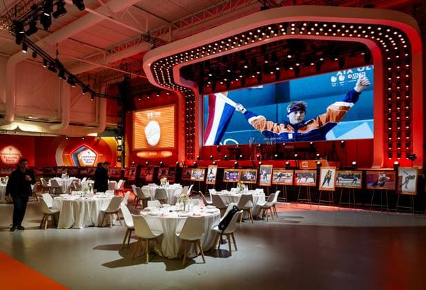 MILAN - Impression of the TeamNL House. The House is where Dutch people gather during the Winter Olympics to celebrate, among other things, the successes of Dutch athletes. ROBIN VAN LONKHUIJSEN ANP xVIxANPxSportx xxANPxIVx 549899625 originalFilename: 549899625.jpg