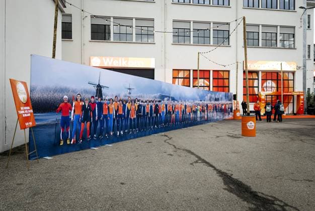 MILAN Exterior of the TeamNL House. The House is where Dutch people gather during the Winter Olympics to celebrate, among other things, the successes of Dutch athletes. ROBIN VAN LONKHUIJSEN ANP xVIxANPxSportx xxANPxIVx 549899943 originalFilename: 549899943.jpg