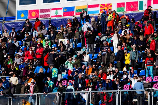 Winter Olympics in Milan Cortina 2026 Bormio, Italy 20260207. Audience in the stands before Saturday s men s alpine downhill at the Winter Olympics in Milan Cortina 2026 Photo: Cornelius Poppe NTB Bormio Italy EDITORIAL USE ONLY. RESTRICTED USE FOR BETTING COMPANIES Ref:_SPOo7spcmaf3uM.jpg *** Winter Olympics in Milan Cortina 2026 Bormio, Italy 20260207 Audience in the stands before Saturday s men s alpine downhill at the Winter Olympics in Milan Cortina 2026 Photo Cornelius Poppe NTB Bormio Italy EDITORIAL USE ONLY RESTRICTED USE FOR BETTING COMPANIES  Copyright: xCorneliusxPoppex xNTBx