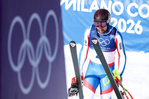 Maxence Muzaton (FRA) out during the Olympic Winter games, Winterspiele,Spiele, Summer games Milano-Cortina 2026, Alpine Skiing Men s Downhill on February 07, 2026 at Stelvio Ski Centre in Bormio, Italy  Copyright: xSergioxBisi IPAxSportx xipa-agency.netx xx IPA_71061619 IPA_Agency_IPA71061619