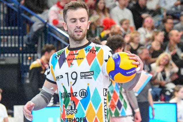 Ryan Poole Powervolleys Düren, 19 , Portrait, Portrait, 06 02 2026, Düren Germany , Volleyball, 1 Bundesliga Men, SWD Powervolleys Düren FT 1844 Freiburg xmhx