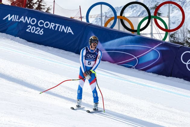 Nils Alphand (FRA) during the Olympic Winter games, Winterspiele,Spiele, Summer games Milano-Cortina 2026, Alpine Skiing Men s Downhill on February 07, 2026 at Stelvio Ski Centre in Bormio, Italy  Copyright: xSergioxBisi IPAxSportx xipa-agency.netx xx IPA_71061668 IPA_Agency_IPA71061668
